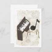 音符招待状 招待状 (正面/裏面)