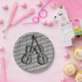 音符紙プレート ペーパープレート (パーティー)