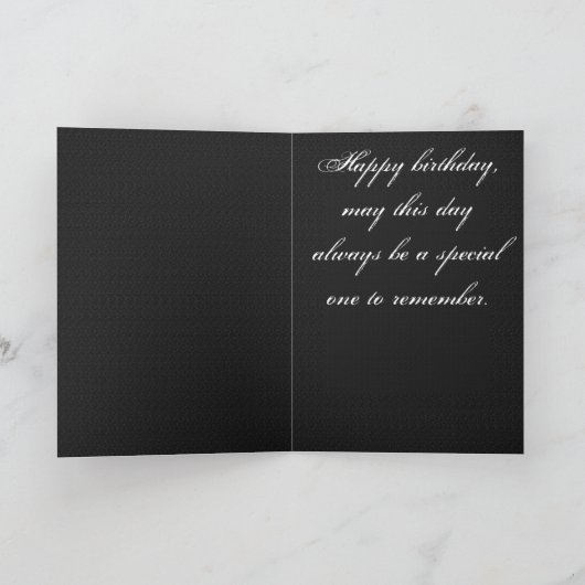 音符誕生日カード カード (内部)