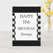 音符誕生日 カード (黄色い花)