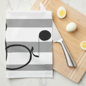 音符音楽カフェタオルのミュージシャンのギフト キッチンタオル (四つ折り)