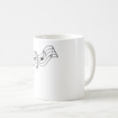 音符音符音符ミュージカル音符 コーヒーマグカップ (正面右)