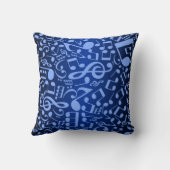 音符2 （青） クッション (裏面)