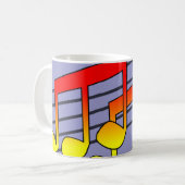 音符 コーヒーマグカップ (正面左)