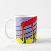 音符 コーヒーマグカップ (左)