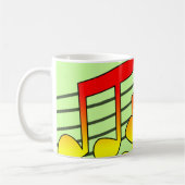 音符 コーヒーマグカップ (左)