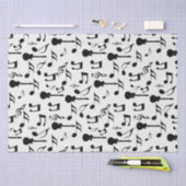 音符-シートミュージックデザイン 薄葉紙 (クラフト)