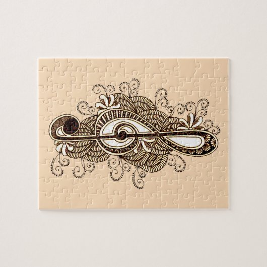 音符 ジグソーパズル (横)