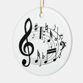 音符 セラミックオーナメント (左)