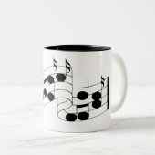音符 ツートーンマグカップ (正面右)