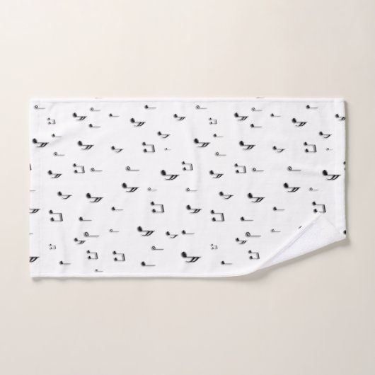 音符 バスタオルセット (ハンドタオル)