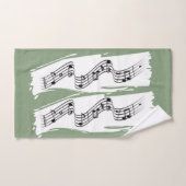 音符 バスタオルセット (ハンドタオル)