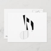 音符 ポストカード (正面/裏面)