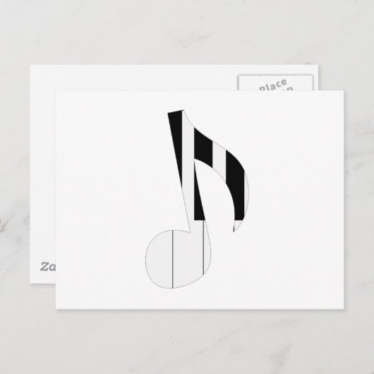 音符 ポストカード (正面/裏面)