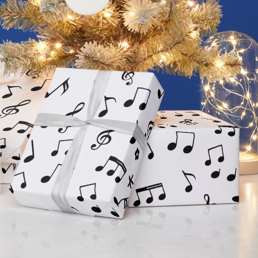 音符 ラッピングペーパー (クリスマス)