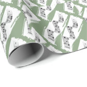 音符 ラッピングペーパー (ロールコーナー)