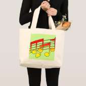 音符 ラージトートバッグ (正面(商品))