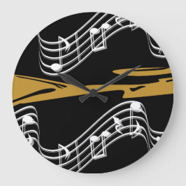 音符 ラージ壁時計