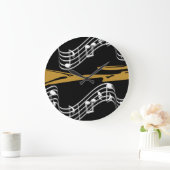 音符 ラージ壁時計 (ホーム)