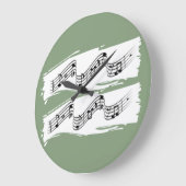 音符 ラージ壁時計 (傾斜)