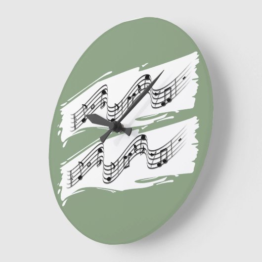 音符 ラージ壁時計 (傾斜)