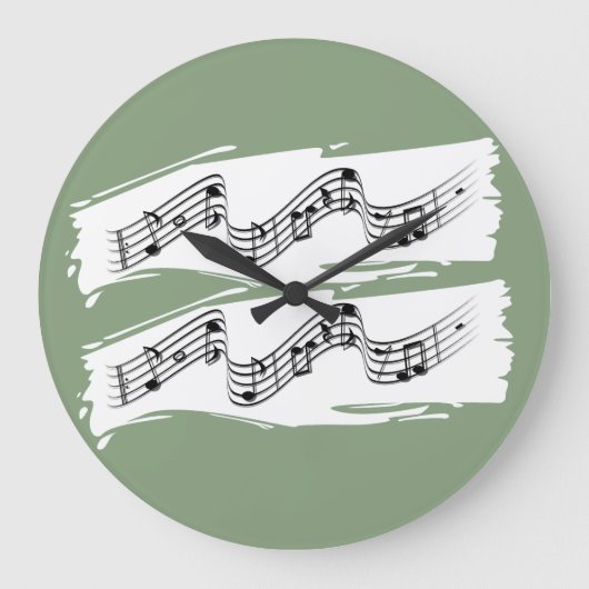 音符 ラージ壁時計 (正面)