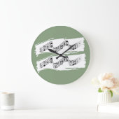 音符 ラージ壁時計 (ホーム)