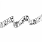 音符・楽譜・楽譜 シール (正面)