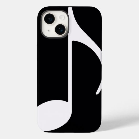 音符/黒 Case-Mate iPhoneケース (裏面)