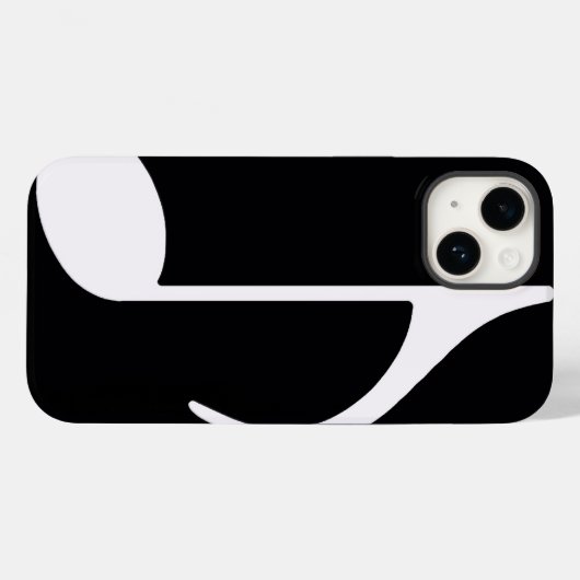 音符/黒 Case-Mate iPhoneケース (裏面 (横))