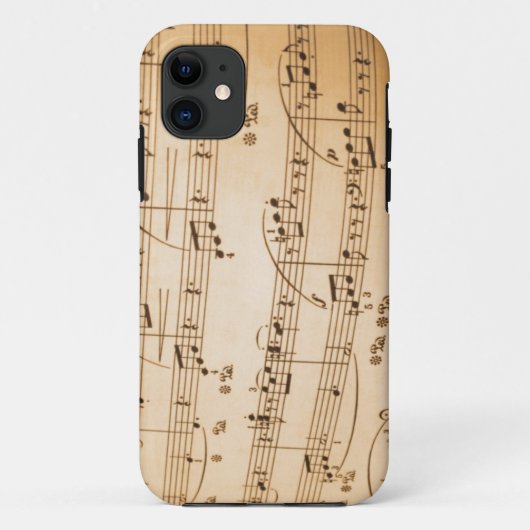 音符 iPhone 5 カバー (裏面)