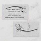 音符Cornett Cornetto Zinkを吹くこと 名刺 (正面/裏面)