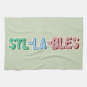 音節の地形 キッチンタオル (横)