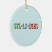 音節の地形 セラミックオーナメント (右)