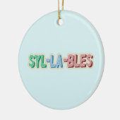 音節の地形 セラミックオーナメント (左)