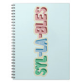 音節の地形 ノートブック (正面)