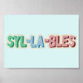 音節の地形 ポスター (正面)