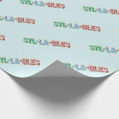 音節の地形 ラッピングペーパー (角)