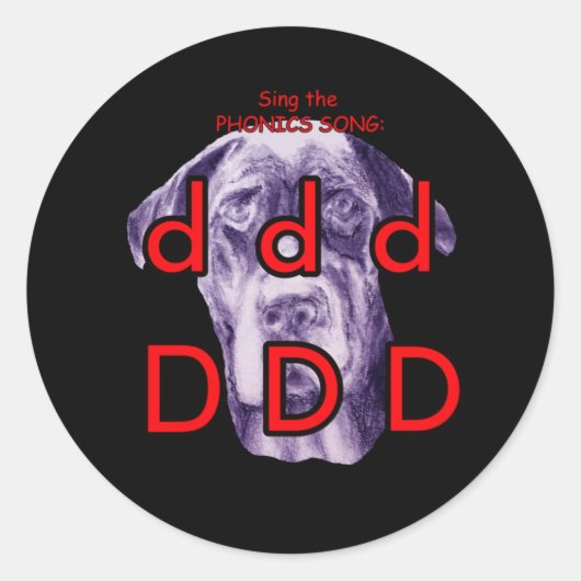 音素ステッカー ラウンドシール (正面)