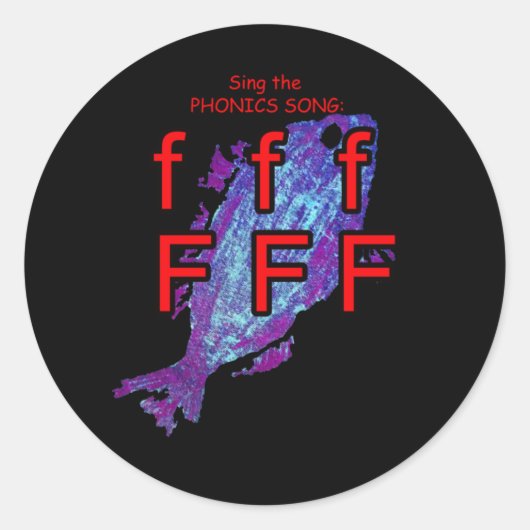 音素ステッカー ラウンドシール (正面)