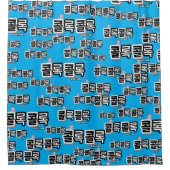 音違うの咳： "콜록콜록"(kollok kollok) シャワーカーテン (正面)