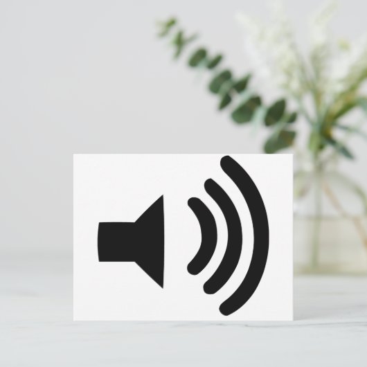 音量記号 ポストカード (スタンド正面)