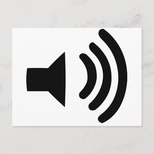 音量記号 ポストカード (正面)