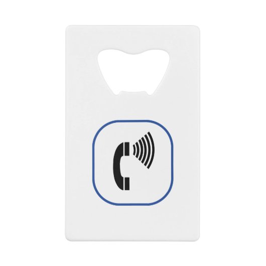 音量調節電話 クレジットカード栓抜き (正面)