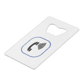 音量調節電話 クレジットカード栓抜き (正面アングル)