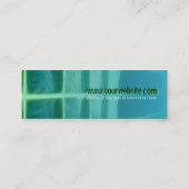 音響の緑の小企業カード スキニー名刺 (裏面)