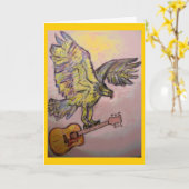 音響の魚タカ(最高のな願い) カード (黄色い花)