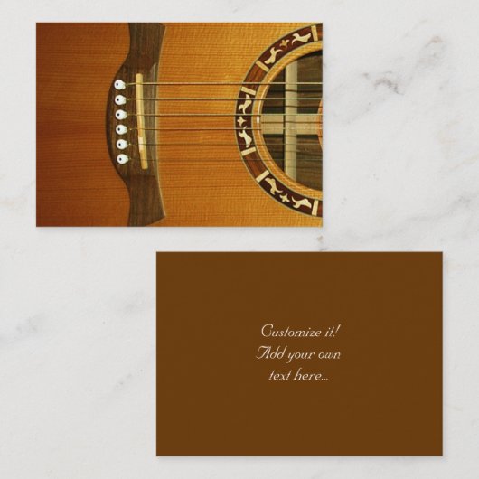 音響の6つのひものギター 名刺 (正面/裏面)