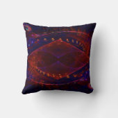 音響フラクタル炎抽象芸術 クッション (裏面)