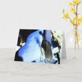 音響ブルース カード (黄色い花)